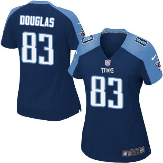 Women's Nike Tennessee Titans #83 Harry Douglas Game Navy Blue Alternate NFL Jersey - Ujersey