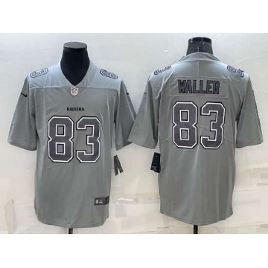 Men's Las Vegas Raiders #83 Darren Waller Grey Atmosphere Fashion 2022 Vapor Untouchable Stitched Limited Jersey - Ujersey
