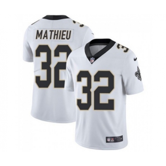 Men's New Orleans Saints #32 Tyrann Mathieu White Vapor Limited Stitched Jersey - Ujersey