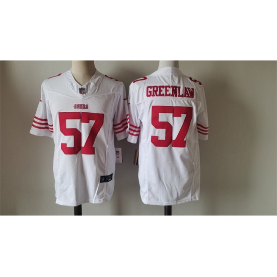 Men's San Francisco 49ers #57 Dre Greenlaw White 2024 F.U.S.E. Vapor Untouchable Limited Stitched Football Jersey - Ujersey