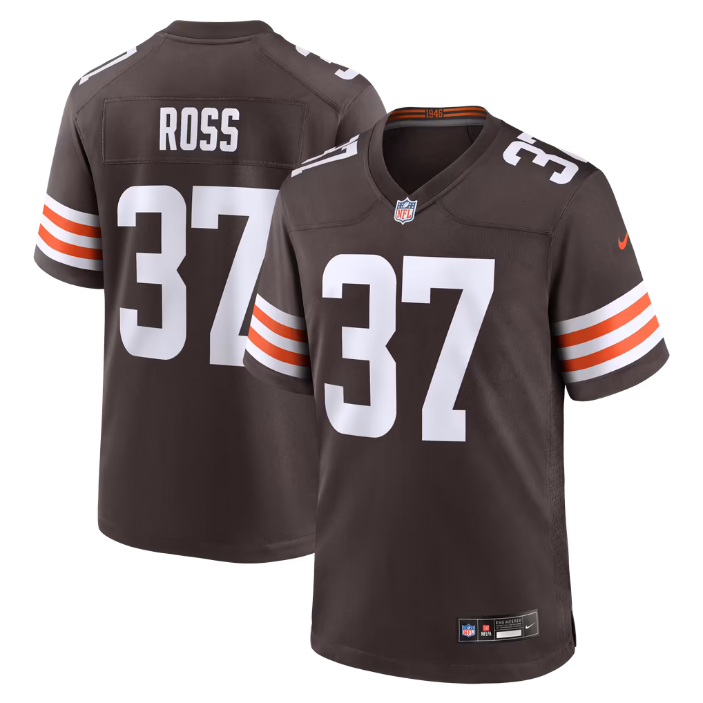 Men's Cleveland Browns D'Angelo Ross Nike Brown Team Game Jersey - Ujersey