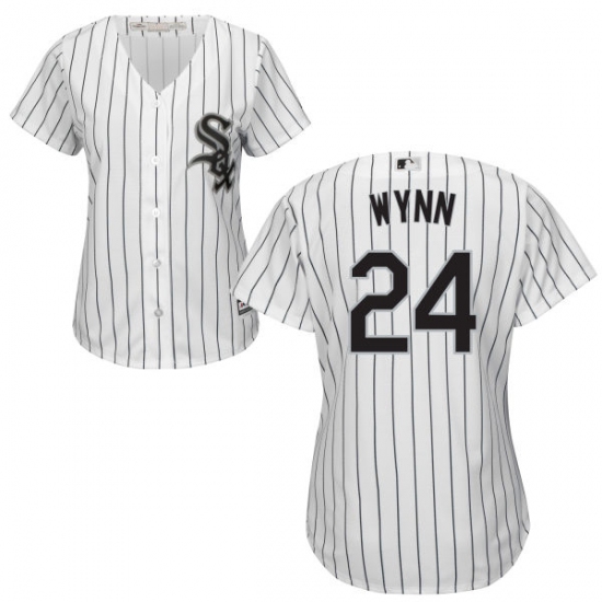 Women's Majestic Chicago White Sox #24 Early Wynn Authentic White Home Cool Base MLB Jersey - Ujersey