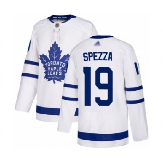 Men's Toronto Maple Leafs #19 Jason Spezza Authentic White Away Hockey Jersey