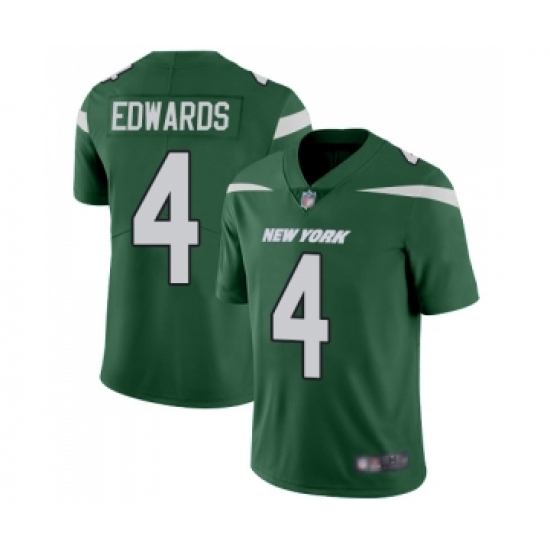Youth New York Jets #4 Lac Edwards Green Team Color Vapor Untouchable Limited Player Football Jersey - Ujersey