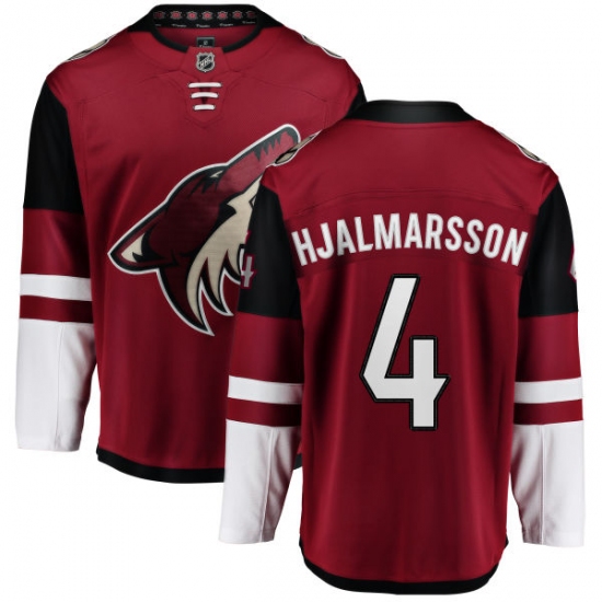 Youth Arizona Coyotes #4 Niklas Hjalmarsson Fanatics Branded Burgundy Red Home Breakaway NHL Jersey - Ujersey