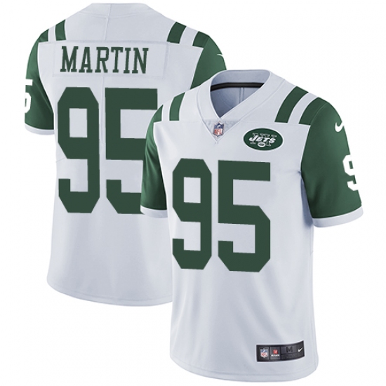 Youth Nike New York Jets #95 Josh Martin White Vapor Untouchable Limited Player NFL Jersey - Ujersey