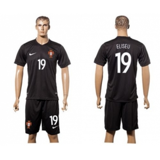 Portugal #19 Elisheu SEC Away Soccer Country Jersey