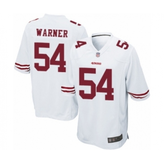 Men's San Francisco 49ers #54 Fred Warner Game White Football Jersey - Ujersey