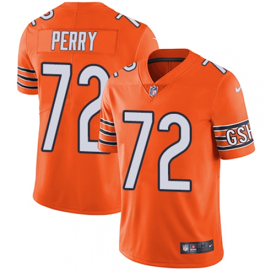 Youth Nike Chicago Bears #72 William Perry Limited Orange Rush Vapor Untouchable NFL Jersey - Ujersey