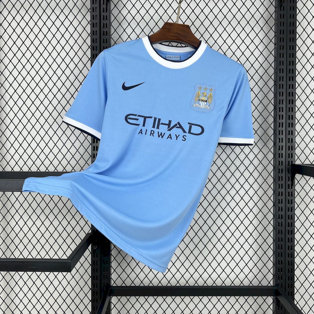 Manchester City Retro Home Football Jersey Shirt 2013/14 - U-jersey