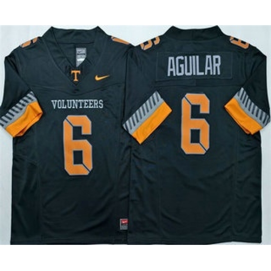 Men's Tennessee Volunteers #6 Joey Aguilar Limited Black 2025 College Football Jersey - Ujersey
