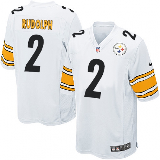 Men's Nike Pittsburgh Steelers #2 Mason Rudolph Game White NFL Jersey - Ujersey