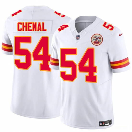 Youth Kansas City Chiefs #54 Chenal Chiefs White 2024 F.U.S.E. Vapor Untouchable Limited Stitched Football Jersey - Ujersey