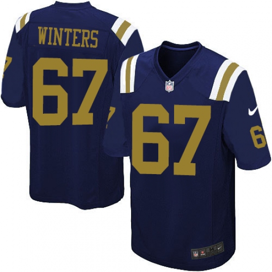 Men's Nike New York Jets #67 Brian Winters Limited Navy Blue Alternate NFL Jersey - Ujersey