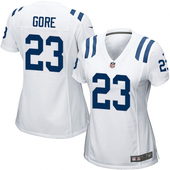 Women's Nike Indianapolis Colts #23 Frank Gore Game White NFL Jersey - Ujersey