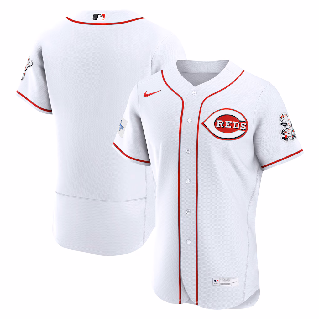 Men's Cincinnati Reds Nike White Home Authentic Jersey - Ujersey