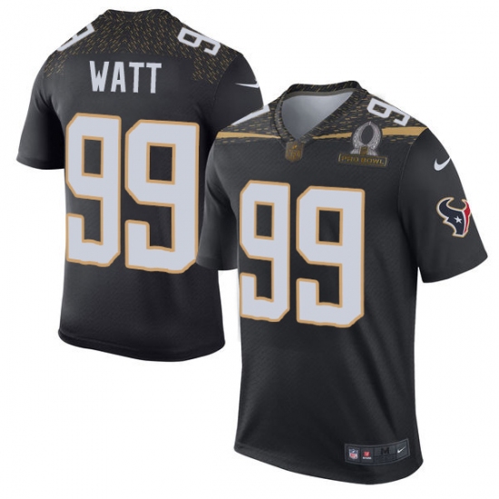 Men's Nike Houston Texans #99 J.J. Watt Elite Black Team Irvin 2016 Pro Bowl NFL Jersey - Ujersey
