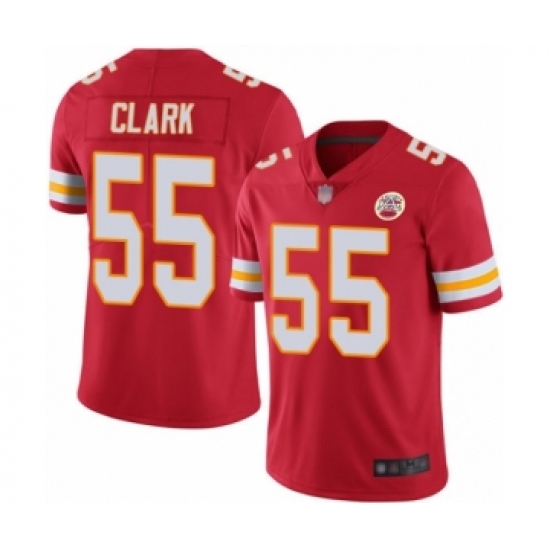 Men's Kansas City Chiefs #55 Frank Clark Red Team Color Vapor Untouchable Limited Player Football Jersey - Ujersey