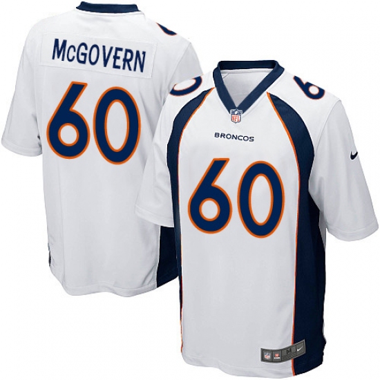 Men's Nike Denver Broncos #60 Connor McGovern Game White NFL Jersey - Ujersey