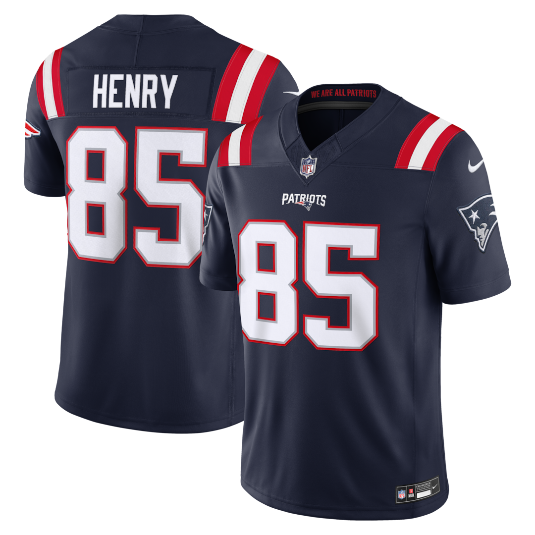Men's New England Patriots Hunter Henry Nike Navy Team Vapor F.U.S.E. Stitched Limited Jersey