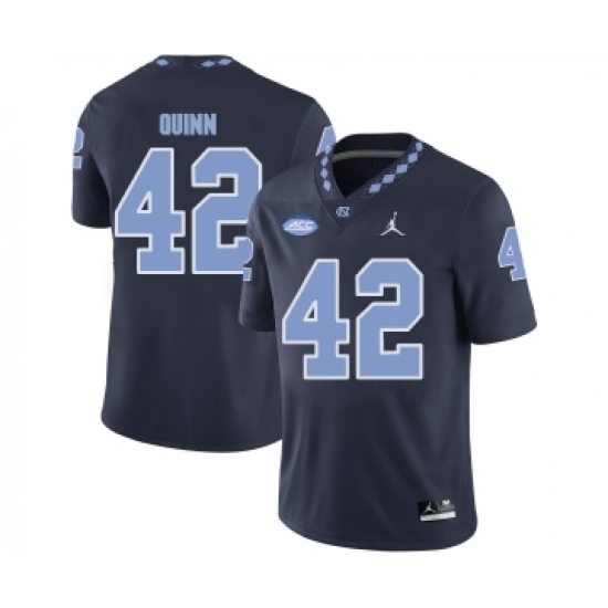 North Carolina Tar Heels 42 Robert Quinn Black College Football Jersey - Ujersey