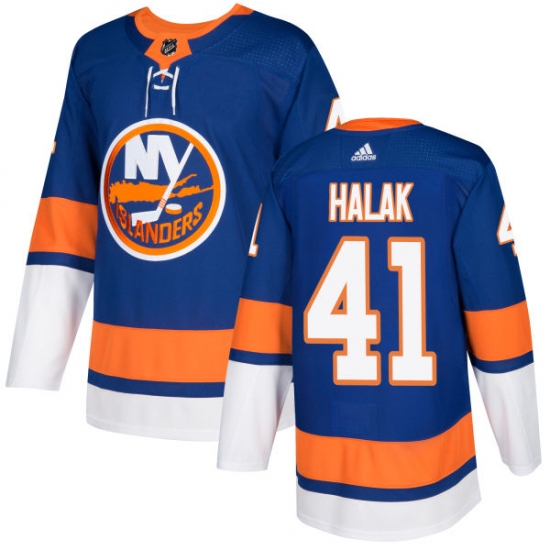 Men's Adidas New York Islanders #41 Jaroslav Halak Premier Royal Blue Home NHL Jersey - Ujersey
