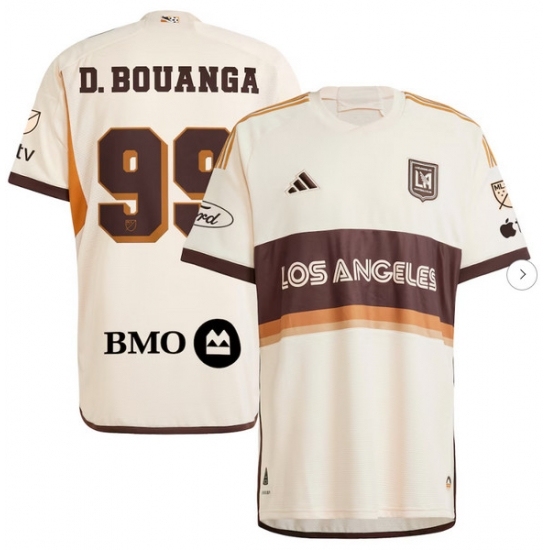 Mens LAFC Denis Bouanga adidas Tan 2024 Archive Authentic Jersey - Ujersey