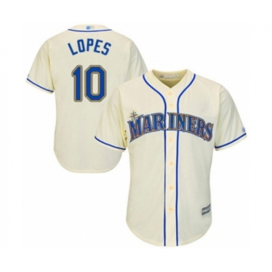 Youth Seattle Mariners #10 Tim Lopes Authentic Cream Alternate Cool Base Baseball Player Jersey - Ujersey