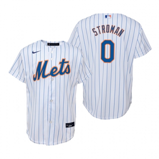 Men's Nike New York Mets #0 Marcus Stroman White Home Stitched Baseball Jersey - Ujersey