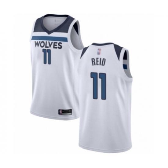 Men's Minnesota Timberwolves #11 Naz Reid Authentic White Basketball Jersey - Association Edition - Ujersey