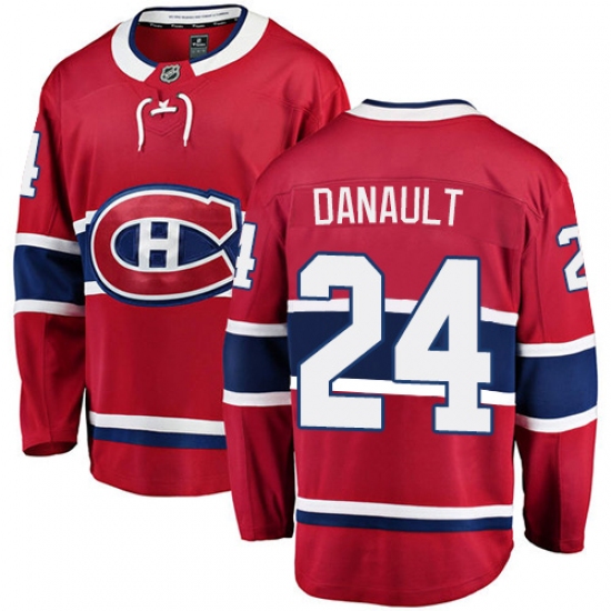 Men's Montreal Canadiens #24 Phillip Danault Authentic Red Home Fanatics Branded Breakaway NHL Jersey - Ujersey
