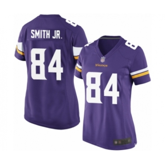 Women's Minnesota Vikings #84 Irv Smith Jr. Game Purple Team Color Football Jersey - Ujersey