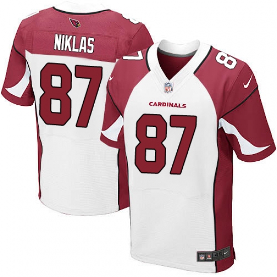 Men's Nike Arizona Cardinals #87 Troy Niklas Elite White NFL Jersey - Ujersey