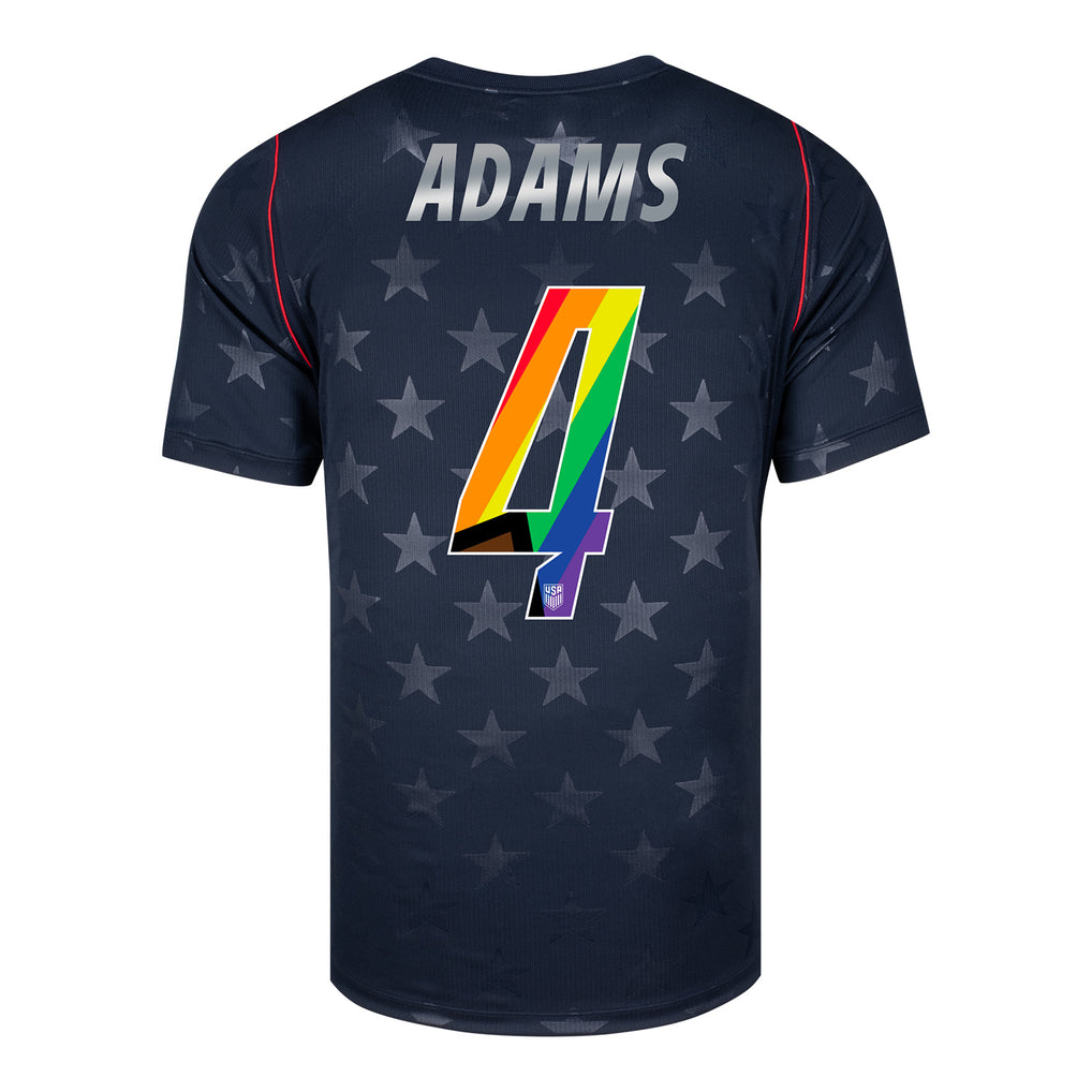 Men's Nike USMNT 2026 Tyler Adams Pride Away Stadium Jersey - Stars