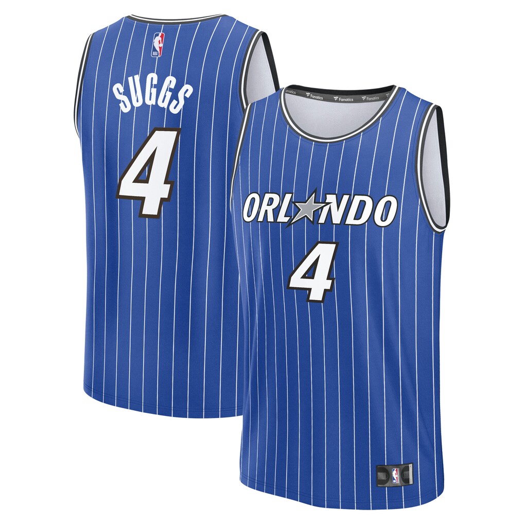 Men's Orlando Magic Jalen Suggs Fanatics Blue Fast Break Jersey - Icon Edition - U-jersey