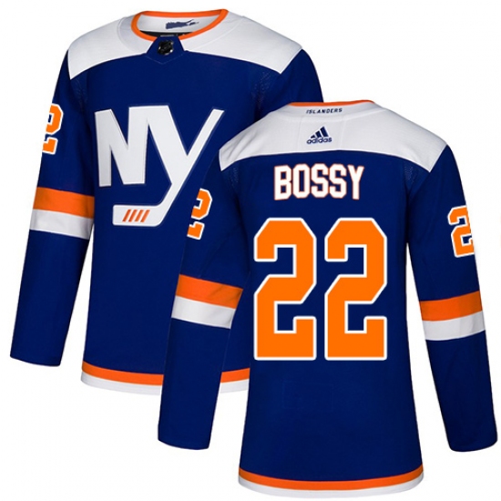 Men's Adidas New York Islanders #22 Mike Bossy Premier Blue Alternate NHL Jersey - Ujersey