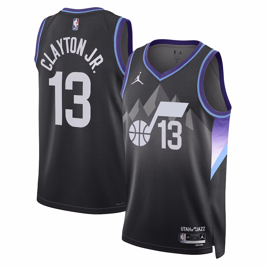 Unisex Utah Jazz Walter Clayton Jr. Jordan Brand Black Swingman Player Jersey - Statement Edition - Ujersey