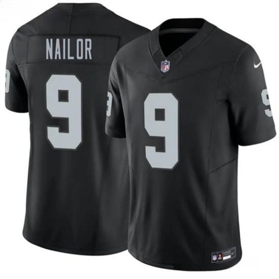 Men's Las Vegas Raiders #9 Jalen Nailor Black 2026 F.U.S.E. Vapor Untouchable Limited Football Stitched Jersey - Ujersey