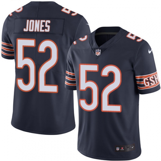 Youth Nike Chicago Bears #52 Christian Jones Navy Blue Team Color Vapor Untouchable Limited Player NFL Jersey - Ujersey