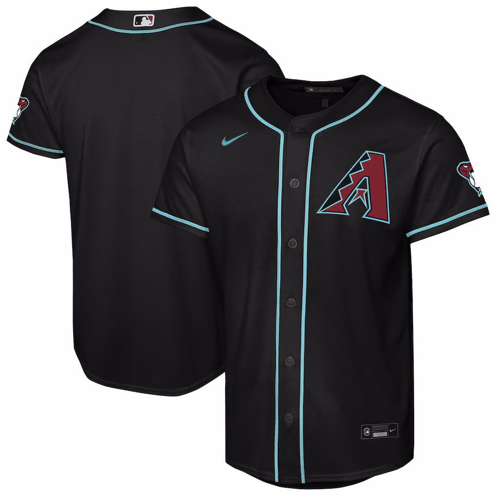Youth Arizona Diamondbacks Nike Black Alternate Stadium Jersey - ujerseystore