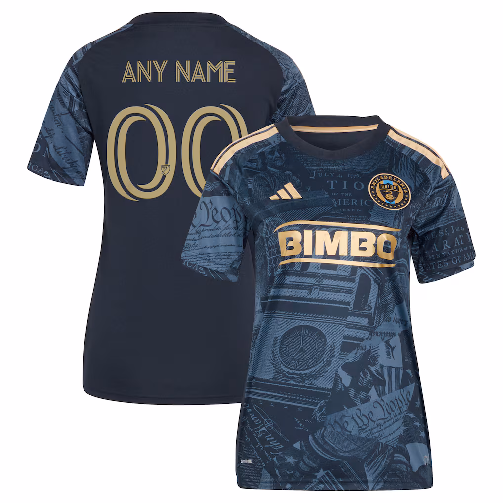 Women's Philadelphia Union adidas Navy 2026 1776 Kit Replica Custom Jersey - Ujersey NHL