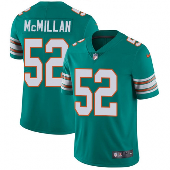 Youth Nike Miami Dolphins #52 Raekwon McMillan Aqua Green Alternate Vapor Untouchable Limited Player NFL Jersey - Ujersey