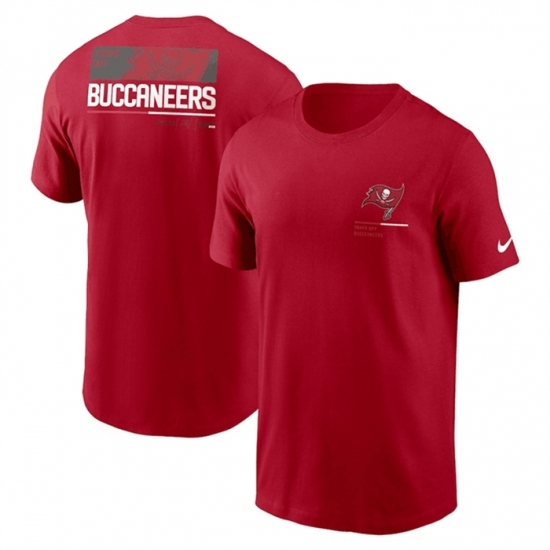 Men's Tampa Bay Buccaneers Red Team Incline T Shirt