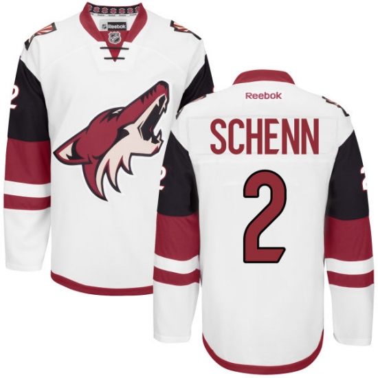 Women's Reebok Arizona Coyotes #2 Luke Schenn Authentic White Away NHL Jersey - Ujersey