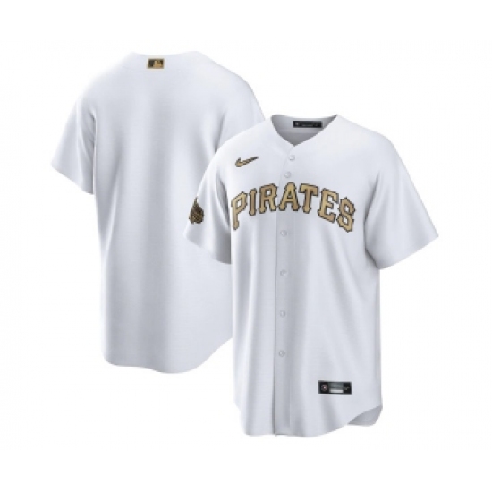 Men's Pittsburgh Pirates Blank White 2022 All-Star Cool Base Stitched Baseball Jersey - Ujersey