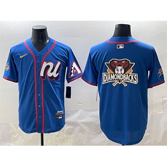Men's National League Arizona Diamondbacks Team Big Logo Blue 2025 All-Star Edition Limited Stitched Baseball Jersey - Ujersey