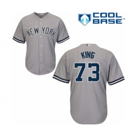 Youth New York Yankees #73 Mike King Authentic Grey Road Baseball Player Jersey - Ujersey