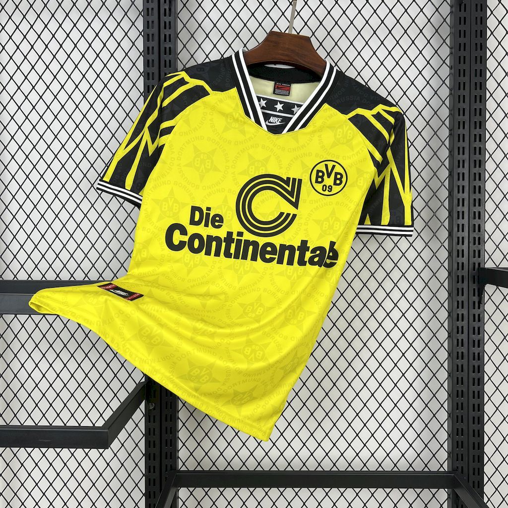 Borussia Dortmund Retro Jersey Home Soccer Shirt 1994/95 - Ujersey NHL