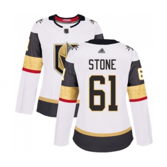 Women's Vegas Golden Knights #61 Mark Stone Authentic White Away Hockey Jersey - Ujersey