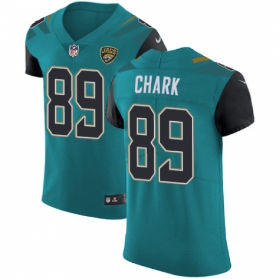 Men's Nike Jacksonville Jaguars #89 DJ Chark Teal Green Team Color Vapor Untouchable Elite Player NFL Jersey - Ujersey